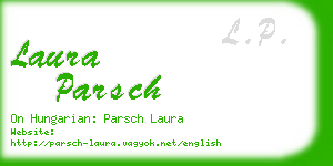 laura parsch business card